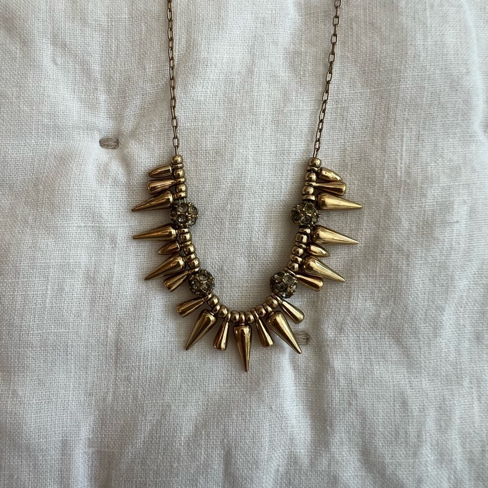 Gold Spike Necklace